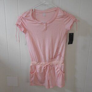 Bloch Pink Cap Sleeve Playsuit- Child  8/10- NWTags